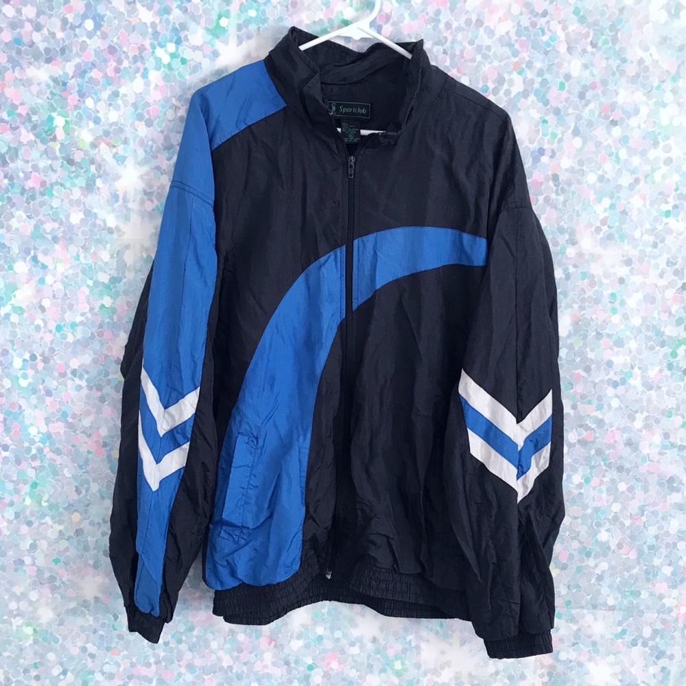 Men’s Vintage 90s Full Zip Windbreaker Jacket